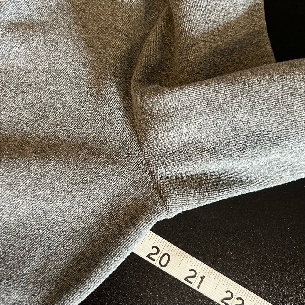 2 pc Athleta Bag 1/4 Zip Knit Sweater Fleece Flare Hem Sz S Gray Puff‎ Shoulders - Picture 15 of 16